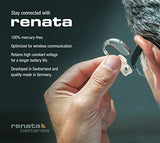 Renata Size 312 Zinc Air 1.45V Hearing Aid Battery - Designed in Switzerland (120 Batteries)