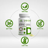 Zinc + Quercetin 500mg with Vitamin C, 240 Capsules, 4-1 Zinc 50mg Complex with 95% Quercetin Supplement for Ultimate Immune Support - Premium Quercetin with Zinc, 4 Months Supply