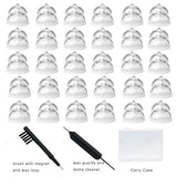 MiniFit Power Domes for Oticon Hearing Aids,12mm Replacement Domes for Oticon Mini RITE Hearing Aids with Cleaning Brush Tools Kit and Carry Case (12mm)