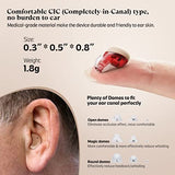 iBstone Rechargeable Hearing Aids for Seniors Adults with Portable Dryer Case, OTC Digital Devices for Super Nature Sound, 4 Programs for Optimal Hearing Experience