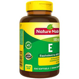 Nature Made Vitamin E 180 mg (400 IU) dl-Alpha, Dietary Supplement for Antioxidant Support, 300 Softgels, 300 Day Supply