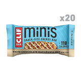 CLIF BAR Minis - White Chocolate Macadamia Nut Flavor - Made with Organic Oats - Non-GMO - Plant Based - Snack-Size Energy Bars - 0.99 oz. (20 Pack)