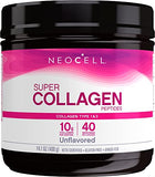 NeoCell Super Collagen Powder, 10g Collagen Peptides per Serving, Gluten Free, Keto Friendly, Non-GMO, Grass Fed, Paleo Friendly, Healthy Hair, Skin, Nails & Joints, Unflavored, 14 Oz
