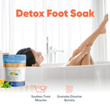 Detox Foot Soak (2 LBs) Epsom Salt Foot Soak with Lemon & Peppermint Essential Oils