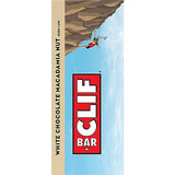 CLIF BAR - White Chocolate Macadamia Nut Flavor - Made with Organic Oats - Non-GMO - Plant Based - Energy Bars - 2.4 oz. (12 Pack)