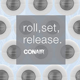 Conair Ceramic 1 1/2-inch Hot Rollers, Super Clips Included, Perfect for Travel Domestic and Aboard with Dual Voltage