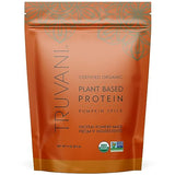 Truvani Organic Vegan Protein Powder Pumpkin Spice - 20g of Plant Based Protein, Organic Protein Powder, Pea Protein for Women and Men, Vegan, Non GMO, Gluten Free, Dairy Free (10 Servings)