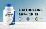 Nutricost L-Citrulline 500mg, 120 Capsules - Gluten Free, Non-GMO, 1000mg Per Serving (60 Serv)