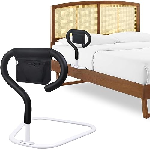 MTWML Bed Rails for Elderly Adults,Safety Bed Assist Rail for Handicap Seniors Pregnant,Bedside Handle Get Out of Bed Helper with Pocket Fits King,Queen,Full,Twin Bed