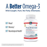 Nordic Naturals ProDHA 1000, Strawberry - 120 Soft Gels - 1660 mg Omega-3 - High-Intensity DHA Formula for Neurological Health, Mood & Memory - Non-GMO - 60 Servings