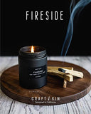 Scented Candles for Men | Winter Candle, Smokey Fireside Scented Candle | Aromatherapy Candle, Candle for Men Gifts | Soy Candles, Wood Wicked Candles, Long Lasting Candles | Mens Candles for Home