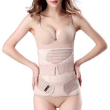 3 in 1 Postpartum Belly Band - Postpartum Belly Support Recovery Wrap, After Birth Brace, Slimming Girdles, Body Shaper Waist Shapewear, Post Surgery Pregnancy Belly Support Band (S/M, Beige)