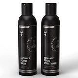 The Beard Struggle - Radiance Beard Wash & Conditioner Bundle - Silver Collection - Pack of 2, Viking Storm - Nourish, Cleanse, Softens, & Strengthens Beard - Beard Wash and Conditioner for Men