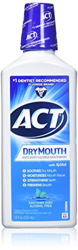 ACT Dry Mouth Mouthwash, Mint, 18 Fl Oz (Pack of 3)