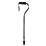 SkyMed Sky Med Aluminum Lightweight Bariatric Heavy Duty Cane-600lbs Weight Capacity,1.3 lbs., Soft Handgrip, Carrying Strap, Offset Handle, (Slate Gray)