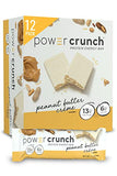 Power Crunch Protein Wafer Bars, High Protein Snacks with Delicious Taste, Peanut Butter Crème, 1.4 Ounce (12 Count)