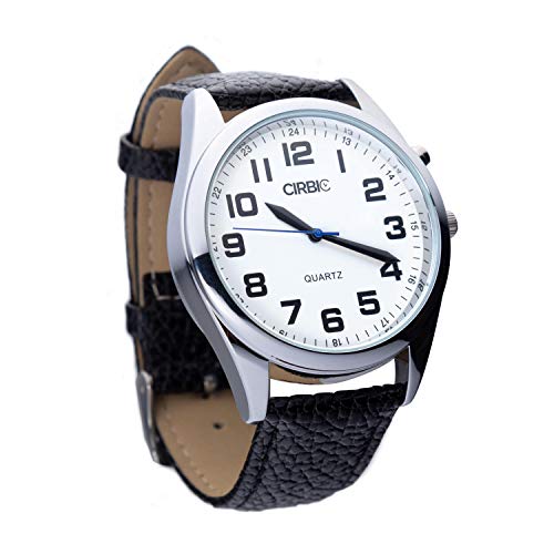 Large and Clear Voice Talking Watch for Blind, Visually impaired or Elderly. (Black)