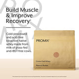 Promix Whey Protein Powder, Peanut Butter - 5lb Bulk - Grass-Fed & 100% All Natural - ­Post Workout Fitness & Nutrition Shakes, Smoothies, Baking & Cooking Recipes - Gluten-Free & Keto-Friendly