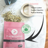 Flat Tummy Tea Detox Tea (4 Week Program) – 2-Step Detox Tea to Boost Energy & Reduce Bloating* - All Natural Detox Cleanse w/Green Tea, Lemon Balm, Dandelion, Fennel, & More - Digestion support (3 Pack)