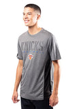 Ultra Game NBA New York Knicks Mens Active Tee Shirt, Charcoal Heather, Medium