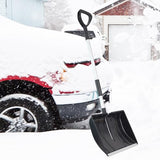 Snow Shovel, Snow Shovel for Driveway, Detachable Ergonomic D-Grip Handle for Snow Removal Shovel, Snow Shovel for Car Home Garden