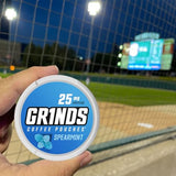 Grinds Coffee Pouches | 10 Cans of Spearmint | 18 Pouches Per Can | 1 Pouch eq. 1/4 Cup of Coffee (Spearmint)