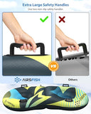 Snow Tube with Towable Leash, Airsfish 2 Seats Inflatable Snow Sled for Kids and Adults Heavy Duty Cover Wear-Resistant&Antifreeze Material Sledding Tubes for Winter Skating Sports