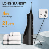 Hangsun Water Flossers Professional for Teeth Cordless Portable Dental Oral Irrigator HOC760 300ML Rechargeable IPX7 Waterproof Water Teeth Cleaner Picks for Home Travel with 8 Jet Tips
