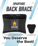 Sparthos Back Brace for Lower Back Pain - Immediate Relief from Sciatica, Herniated Disc, Scoliosis - Breathable Design With Lumbar Support Pad - For Home & Lifting At Work - For Men & Women - (Large)