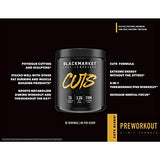 BLACKMARKET CUTS Pre Workout - Flavored Energy Powdered Drink Mix for Men & Women, Great for Muscle Definition, Fat Burning, Thermogenic, Creatine Free, (Fruit Punch, 30 Servings)