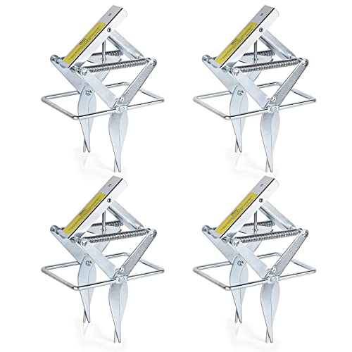 Garsum Plunger Mole Trap Gopher Trap Reusable Quick and Clean Kill (4