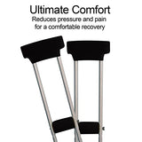 Universal Underarm Crutch Pads and Hand Grips Covers Padding Handle Covers for Walking Fits Standard Crutch Unisex