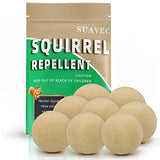 SUAVEC Squirrel Repellent Outdoor, Chipmunk Repellent, Squirrels Repellent for Garden, Squirrel Deterrent Mint, Indoor Repellent Squirrels for Attic, Keep Squirrel Away for Bird Feeders/Plants-8P