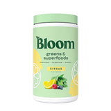 Bloom Nutrition Super Greens Powder Smoothie & Juice Mix - Probiotics for Digestive Health & Bloating Relief, Digestive Enzymes with Superfoods Spirulina & Chlorella for Gut Health (Citrus)