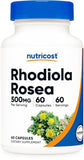 Nutricost Rhodiola Rosea 500mg, 60 Vegetarian Capsules - Gluten Free and Non-GMO Rhodiola Rosea Supplement