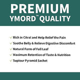 YMORD Lemongrass Peppermint Tea Bags – Authentic Full Leaf Tea Blends – Premium Herbal Detox Tea Supports Healthy Digestion – Refreshing Flavor – Pyramid Sache 40 Count Total (Pack of 2) Caffeine Free