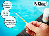 Rx Clear 1-Inch Stabilized Chlorine Tablets | Use As Bactericide, Algaecide, and Disinfectant in Swimming Pools and Spas | Slow Dissolving and UV Protected | 8 Lbs