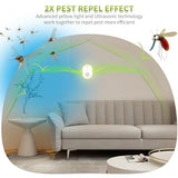 2024 Upgraded Ultrasonic Pest Repeller, Indoor Pest Repellent 4 Packs, Electronic Plug in Pest Control for Roach, Ant, Rodent, Mouse, Bugs, Mosquito, Spider Repellent for House, Garage, Wareh