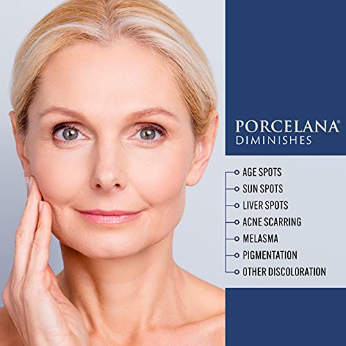 Porcelana Nighttime Cream - Fades Dark Spots, Acne Scarring, Melasma & Other Discoloration - Evens Facial Tone - Extreme Moisturizer with Vitamins & Antioxidants (3 oz, Pack of 1)