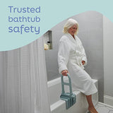 Medline Bathtub Grab Bar w/ Microban – Bathroom Wall Support Handle, Non-Slip Shower Bar, for Elderly, Seniors & Handicapped – 250 Lbs. Capacity