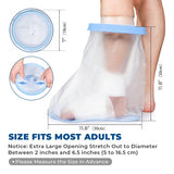 Sumifun Waterproof Foot Cast Covers for Shower Adult with Non-slip Padding Bottom, Watertight Ankle Cast Protector Keep Wounds Dry