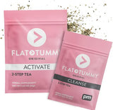 Flat Tummy Tea 2-Step Detox Tea – 2 Week Program – to Boost Energy, Speed Metabolism, Reduce Bloating - All Natural Cleanse w/ Green Tea, Dandelion, Fennel, & More