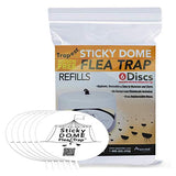 ASPECTEK Flea Trap Replacements Glue Discs, Sticky Dome Flea Trap Refills, Pack of 6, White