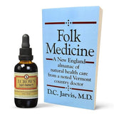 J.CROW'S® Lugol's 2% Iodine Solution & 'Folk Medicine' Book Bundle: Essential Iodine Formulation Since 1829 Paired with a New England Almanac of Natural Health Care Knowledge