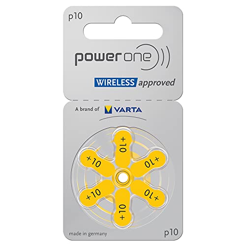 PowerOne Hearing Aid Batteries Size 10, PR70 (60 Batteries) + Battery Keychain Kit