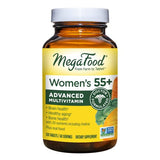 MegaFood Women's 55+ Advanced Multivitamin for Women - Doctor-Formulated with Choline, Vitamin D3, Vitamin B12, Biotin - Plus Real Food - Optimal Aging, Vegetarian - 120 Tabs (60 Servings)