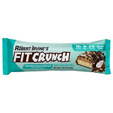 FITCRUNCH Snack Size Protein Bars, Designed by Robert Irvine, 6-Layer Baked Bar, 5g of Sugar & Soft Cake Core (9 Bars, Chocolate Coconut Almond)