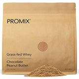 Promix Whey Protein Powder, Chocolate Peanut Butter - 2.5lb Bulk - Grass-Fed & 100% All Natural - ­Post Workout Fitness & Nutrition Shakes, Smoothies, Baking & Cooking Recipes - Gluten-Free