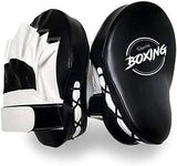 Valleycomfy Boxing Curved Focus Punching Mitts- Leatherette Training Hand Pads,Ideal for Karate, Muay Thai Kick, Sparring, Dojo, Martial Arts