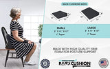 Back Wedge Cushion for Support, Stress Relief, and Posture When Sitting in Chair Or Car (Large Size 15”)